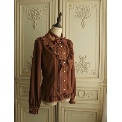 Faeries Daffodil Walking Out Of The Morning Mist Embroidered Blouse(Reservation/Full Payment Without Shipping)